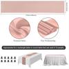 BHBL Rose Gold Table Runner 12x108 Inch 10 Pack Satin Table Runners, Smooth Table Runner for Party Wedding Banquets Birthday