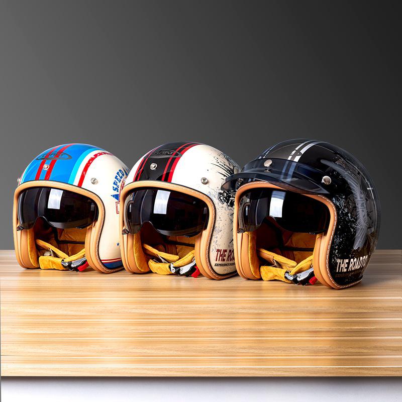 Unisex American Cruiser 3/4 Motorcycle Helmet