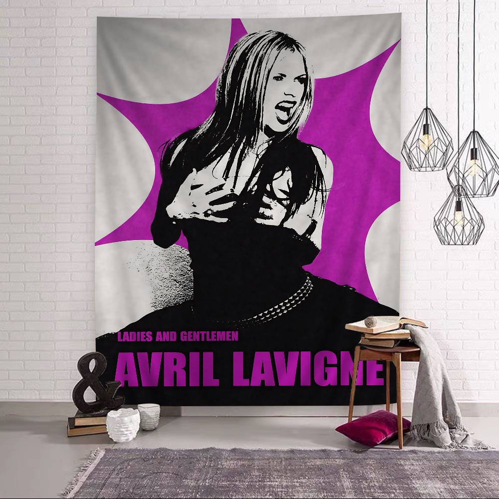 AAvril Singer Lavigne Arazzo Cartoon da Appendere alla Parete Decorazione Casa per la Casa