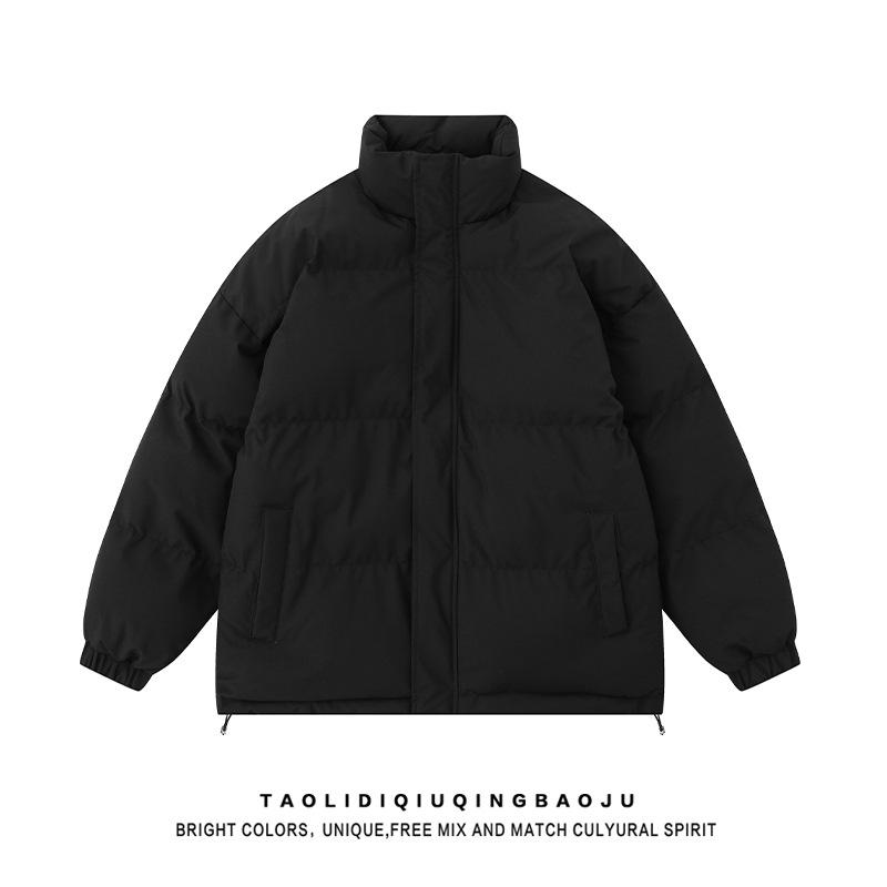 Down cotton jacket padded jacket women's 2025 autumn and winter new thickened collar collar loose and versatile student padded jacket