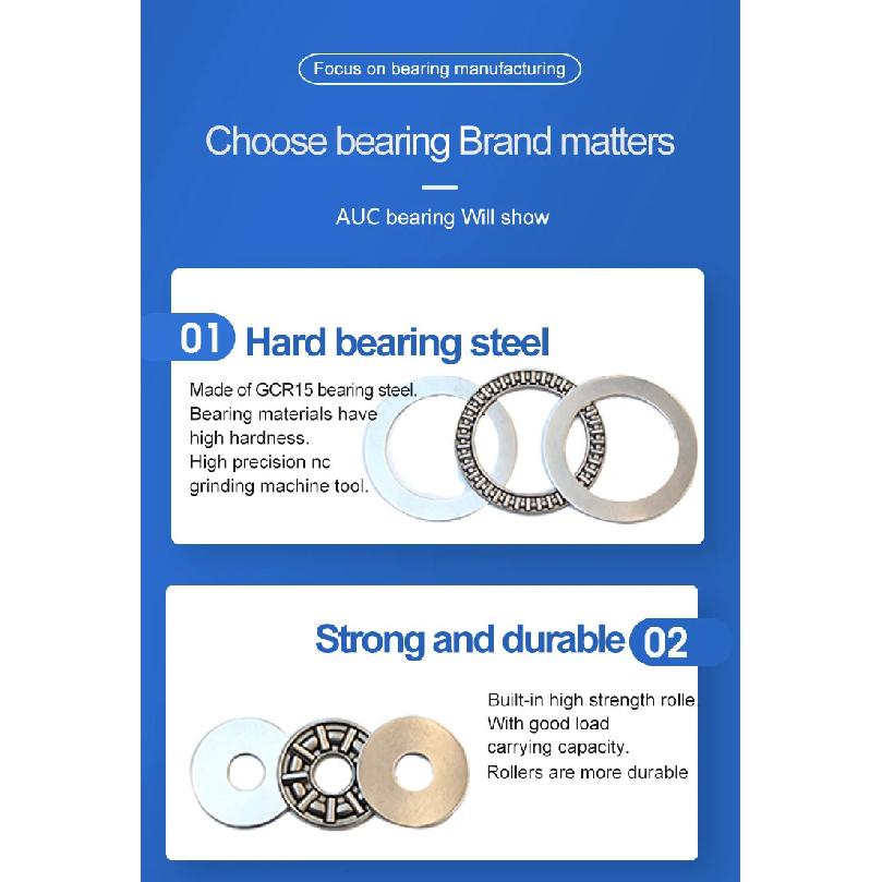 AXK0619/0821/1024/1226/1528/1730/2035/2542 plane thrust needle roller bearing