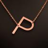 Kvinne 26 engelske bokstaver Ornament Ripple Chain Personlig brevkjede