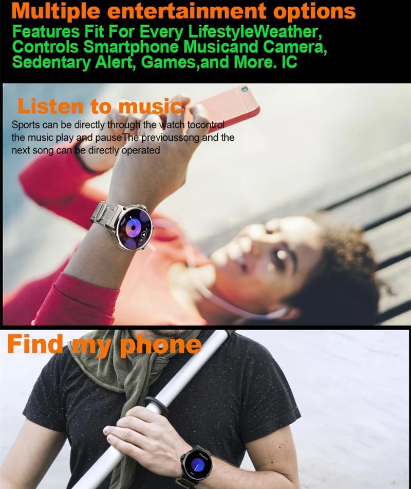 2025 New 1.85-inch Ultra HD AMOLED Smart Watch Men GPS Bluetooth Call 710 Mah Battery 400+Dial Fitness Sport Fitness Smartwatch