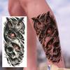 1 Sheet Bravery Tiger Temporary Tattoos For Men Adults Women Waterproof Fake Tattoo Sticker Disposable Washable Tatoo Decoration