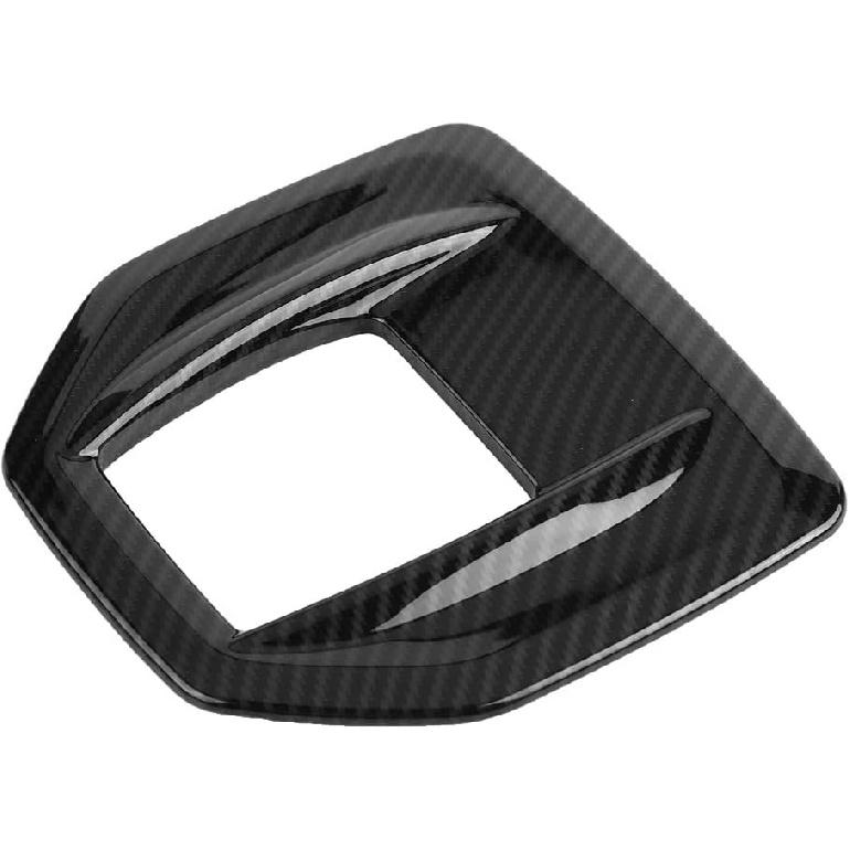 Tbest Stelvio,Gear Shift Head Gear Shift Accessories Carbon Fiber Abs Gear Shift Box Panel Cover Trim for Giulia 2017-2018