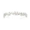 New bridal headdress rhinestone pearl comb metal leaf handmade hair accessories soft pottery flower plate hair comb