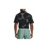 Under Armour Polo Shirts Men's Black Polo Collar Moderate Straight Fit 1327037-052