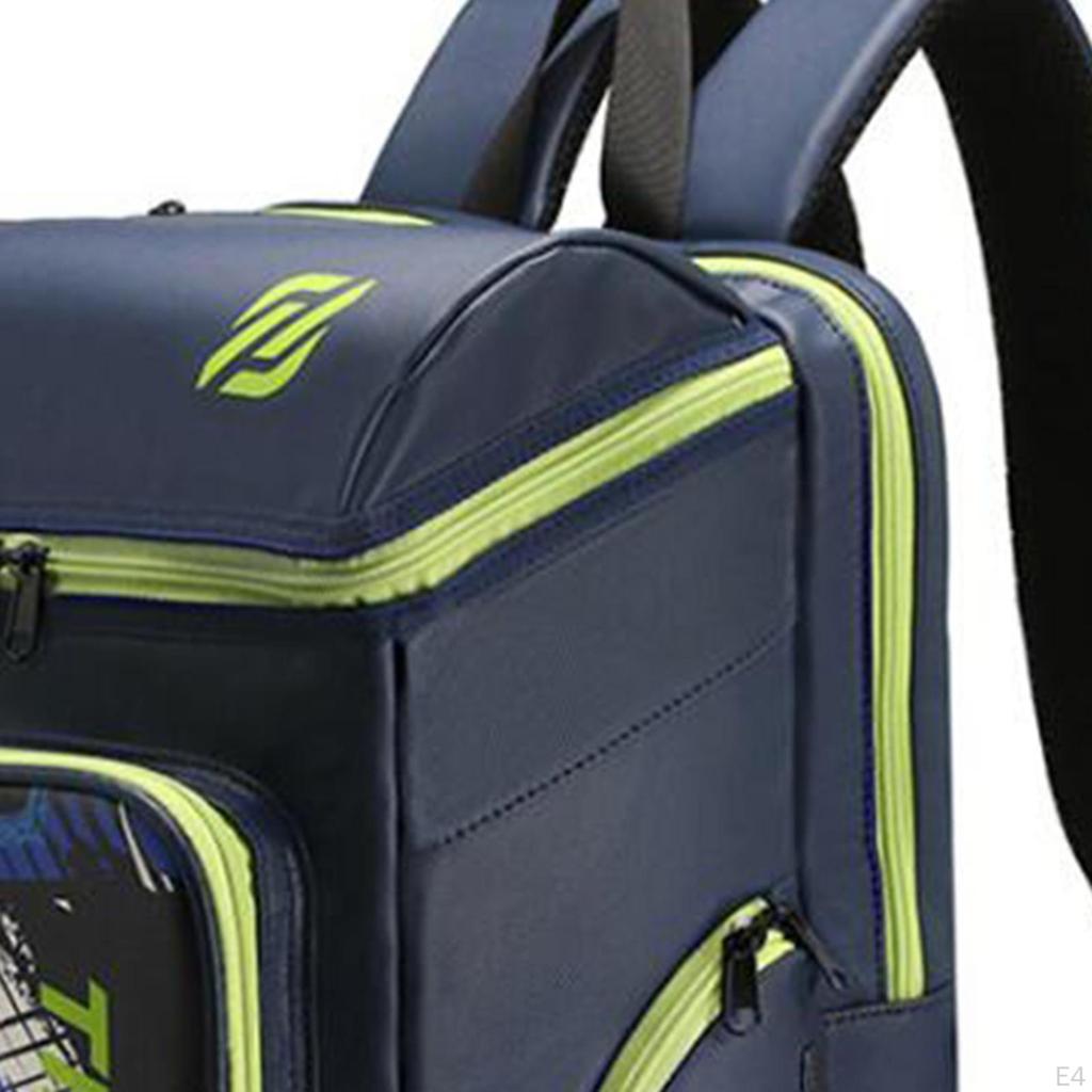 Tennis Backpack Badminton Racquet Bag Large Capacity Multifunction Organizer Pickleball