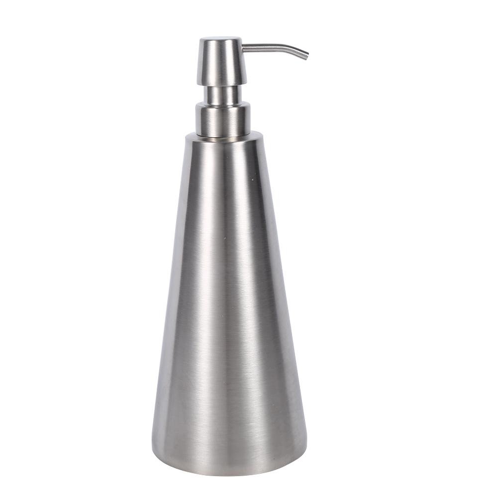 800ml Stainless Steel Liquid Pump with Wide Mouth and Non-Slip Base for Kitchen, Bathroom, Hotel,