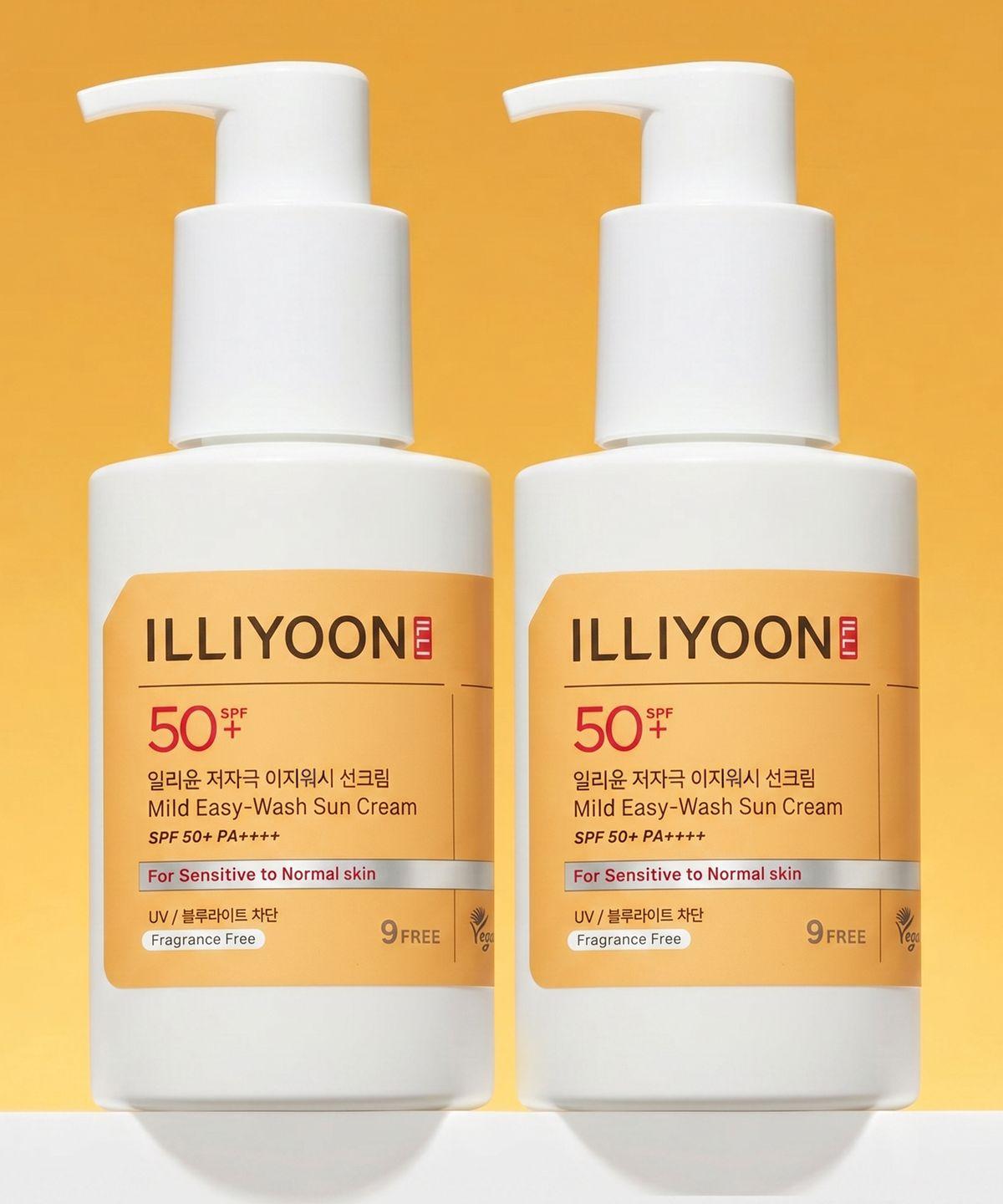 Hypoallergenic Easy Wash Sunscreen 150ml 2 Pack