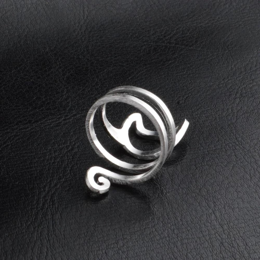 foxanry Silver Color Creative Winding Handmade Rings for Women Couples Terndy Party Cute Cat Finger Anillos Jewelry Gifts