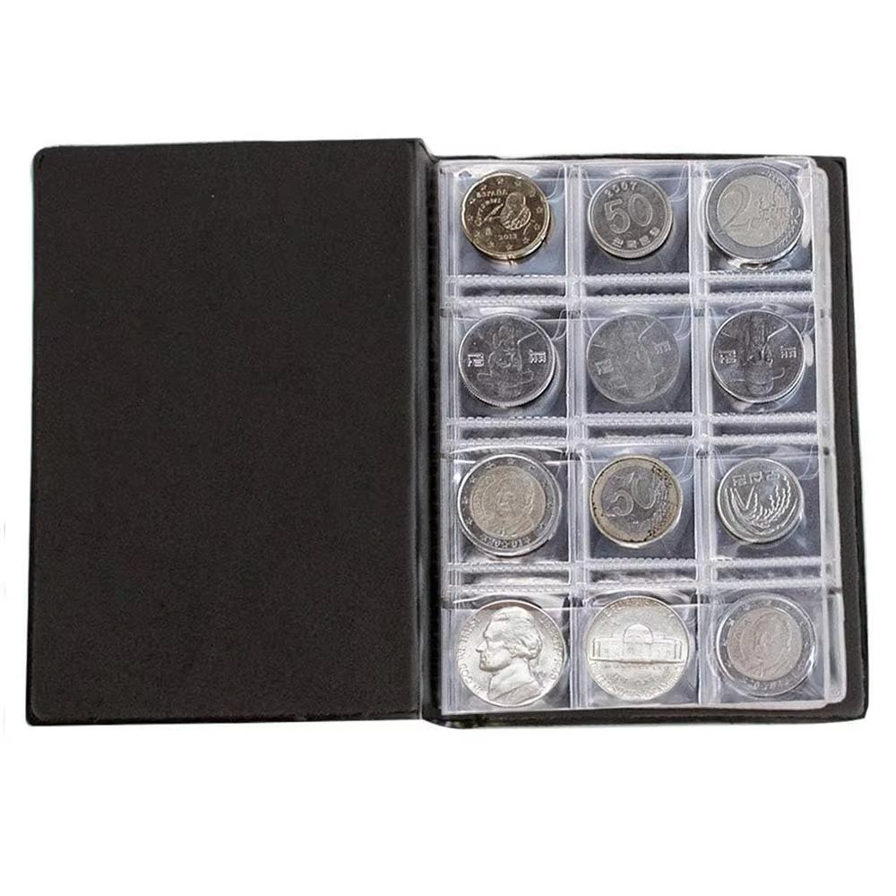 120 Pockets Coin Collection Book Coin Collecting Holder Album Commemorative Coin Organizer for Collectors Home Decoration
