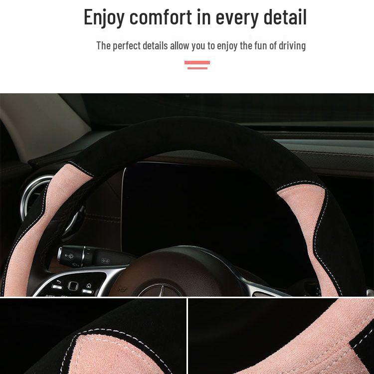 BYD Plush Steering Wheel Cover for Seagull, Yuan, Qin Plus, Dolphin, Han, e2, Song Plus - Winter Warmth