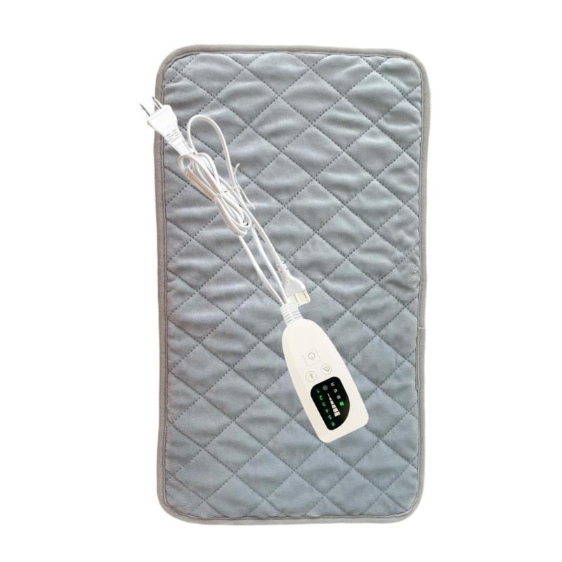 Energy Efficient Electric Heat Pad Safe Thermostat Control Plush Machine Washable Cover MultiUse Indoor Heating Mat