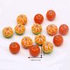 10PCS/SET 3D Simulation Fruit Charms Pendant Handmade Pippin Orange Resin Spacer Loose Beads Small Peeled