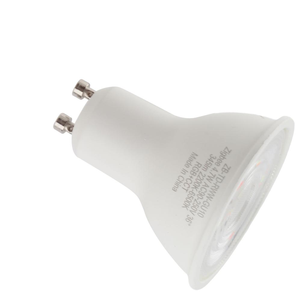 Tuya için Akıllı Dimmer Ampul ABS GU10 4.7W RGBWW Uzaktan Kumandalı LED Ampul Yatak Odası için AC 90‑250V
