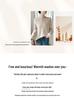 Elegant One-Shoulder Mulberry Silk Cashmere Sweater for Women - Slimming Autumn/Winter Knit Base Layer
