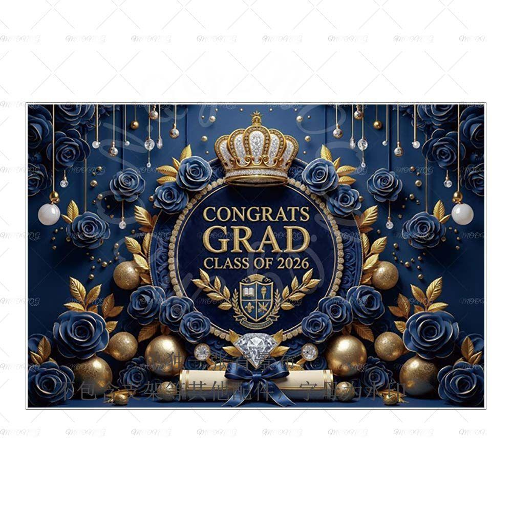 Hintergrundfotografie für die Graduationssaison 2026 - Dekoratives Hänge-Tuch für die Abschlussfeier