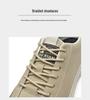 Men's Round Toe Genuine Leather Retro Lace-up Casual Shoes - Large Sizes Available