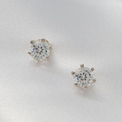 92.5 Silver Pure Cubic Earrings