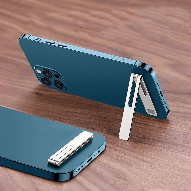 Metal Folding Phone Stand Adjustable Portable Desktop Holder Universal for Mobile Phones Student Online Class Use