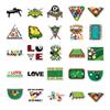 50pcs Waterproof Billiards & Sports Graffiti Stickers for Skateboards, Phone Cases, and Luggage.