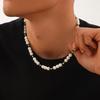 Ingemark Hip Hop Imitation Pearl Chain Necklace for Men Fashion Statement Vintage Beads Clavicle Choker Male Neck Jewelry Gift