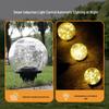 Solar-Powered Decorative Crackle Glass Lights for Garden & Courtyard