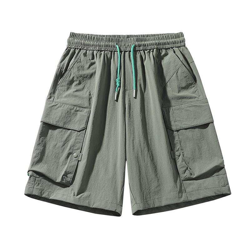 Ice Silk Cool Overalls Men's Quick-drying Sunscreen Shorts Casual Pants Men's Loose Sports Pants