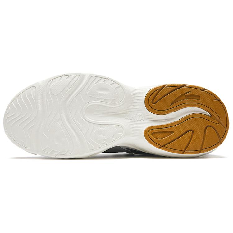 Anta Comfortable Retro Non-Slip Durable Low-Top Casual Shoes Men Sneakers Gray 912438805-7