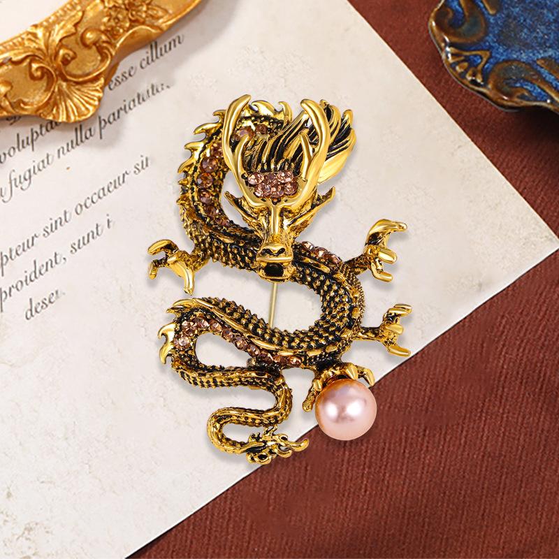 Year of the Dragon Domineering Dragon Men's and Women's High-end Trendy Accessories Brooch