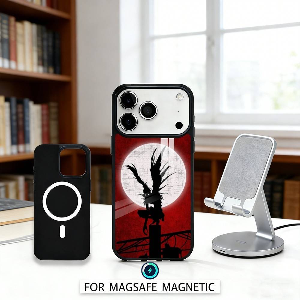 D-Death N-Note Anime Phone Case For iPhone 17,16,15,14,13,12,Pro,Max For Magsafe Magnetic Wireless Charging