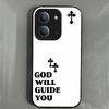Retro Cross Letter Print Phone Case for Xiaomi Redmi 15C 4G 15 5G POCO C85 Acrylic TPU Hybrid Shockproof Cover