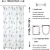 1pcs EVA Ptinted Leaf Shower Curtain Liner Translucent Water Repellent Bathroom Curtains  PEVA Eco-Friendly