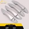 Levin Car Door Handle Bright Strip & Electroplated Buckle Modification Kit - Fits 14 Models