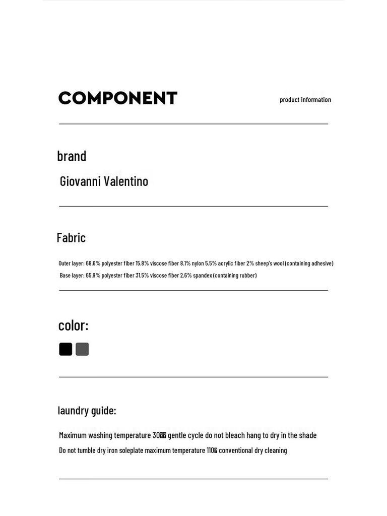 GIOVANNI VALENTINO Women's Spring Autumn Knit Straight-Leg Casual Pants