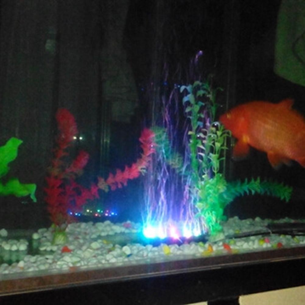 12LED Aquarium Bubble Light Submersible Fish Tank LED Air Bubbler Light Air Bubble Stone Lamp for Turtle Fish Tank