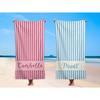Custom Name Beach Towels Color Lightweight Microfiber Towel Anti-Sand Quick-Drying Bath Towel Personalized Gift For Birthday Dad