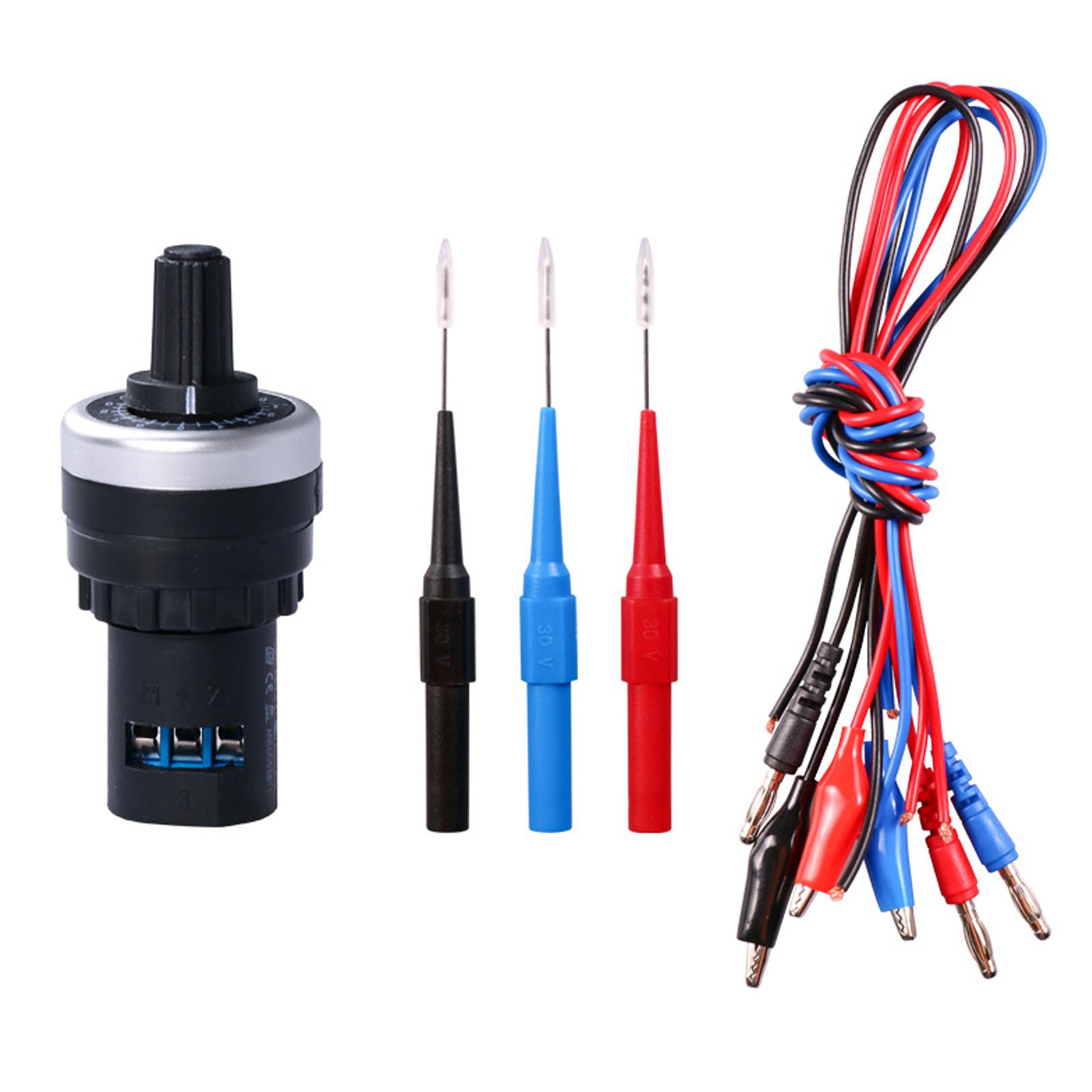 

Автомобильный тестер цепи, датчик сигнала, симулятор сопротивления, инструмент для диагностики топлива, аналоговый генератор сопротивления чёрный