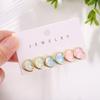 Ladies Heart Stud Earrings Pendant Needle Retro Simple Fashionable and Versatile Jewelry Accessories