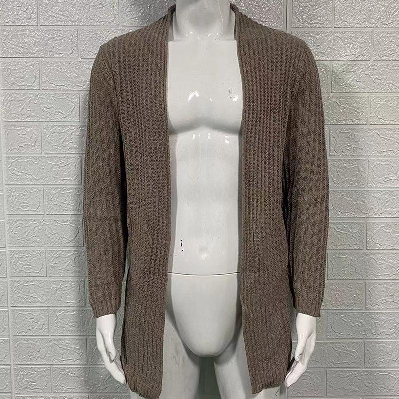Men's Sweater 2025 Fashion Sweater Long Sleeve Oversized Cardigan Knitted Sweater