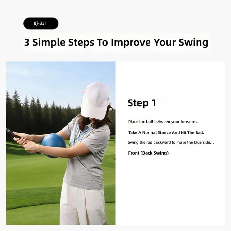 Golfs Swing Arm Postures Corrector Connecting Ball Professional Training Tool Golf Swing Practice Tool for Indoor
