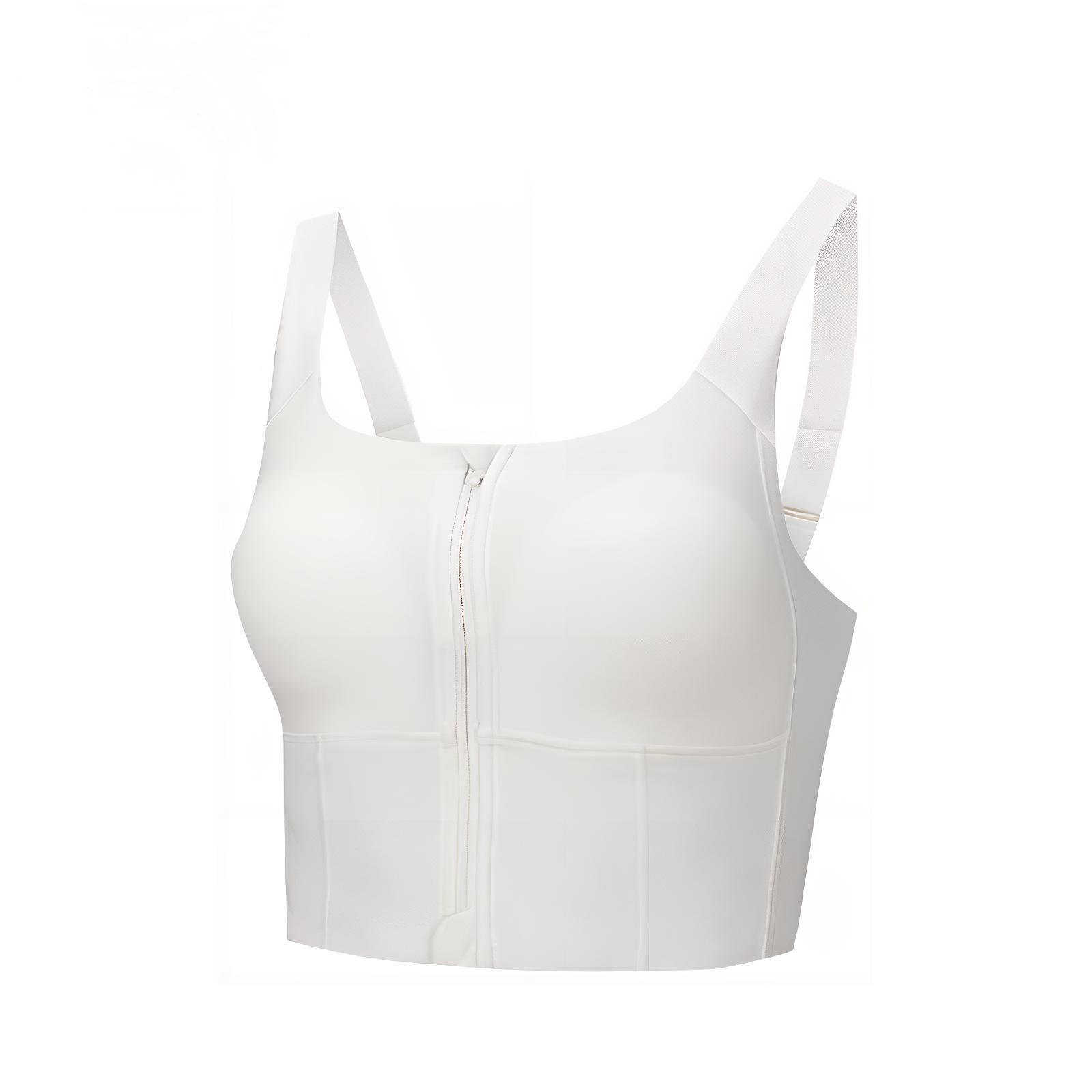 

Anta Yoga Training Support Zip Sports Bra Women underwear Paper-White 962527102-2 XL