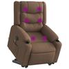 VidaXL Electric Massage Recliner Chair Brown Fabric 3310283