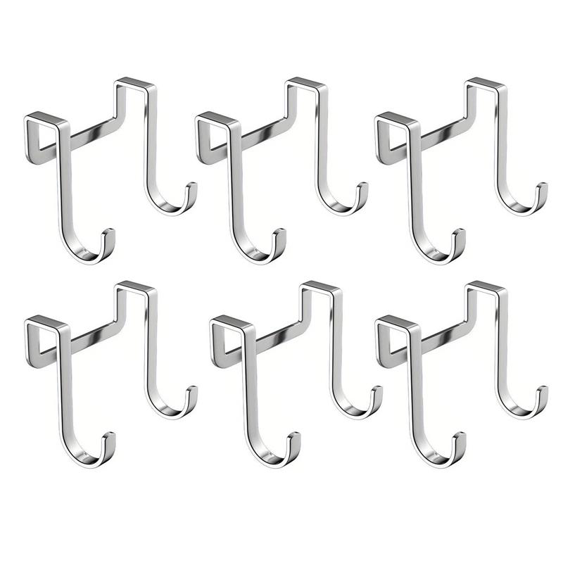 Edelstahlhaken Doppelter S-Haken Küche Badezimmer Schranktür Rückseite Typ Mantel Handtuch Aufbewahrung Aufhänger