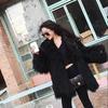 utumn and winter new imitation beach wool fur coat women's medium and long slim fashion thin lamb long wool coat