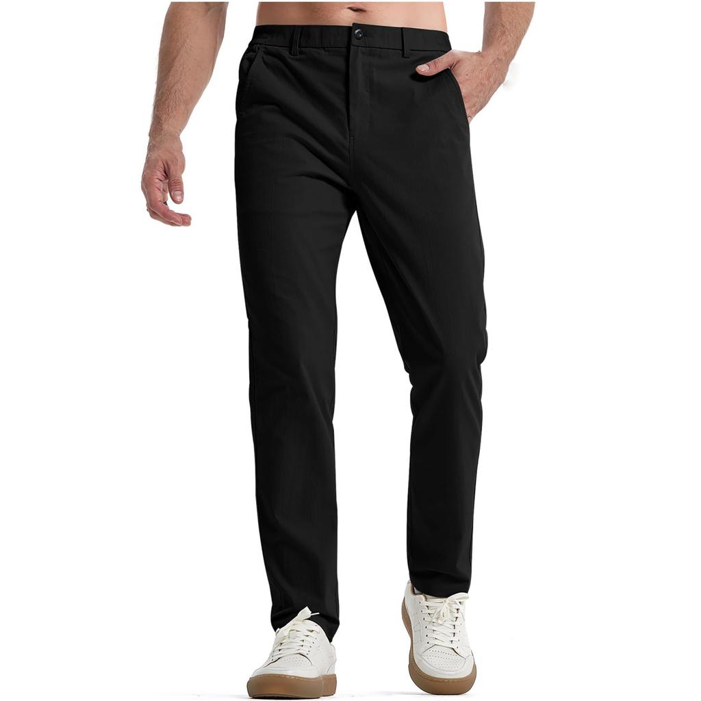 Mens Dress Casual Color Slim Pocket Pants Color Pants