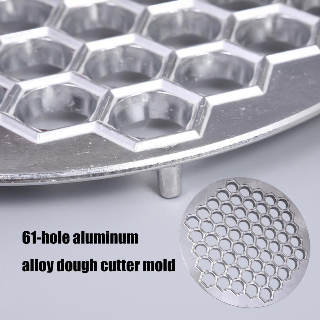 Heavy Duty Aluminum Dumpling Cutter Machine 61 Cavities Manual Ravioli Maker Portable Kitchen Tool For Efficiency