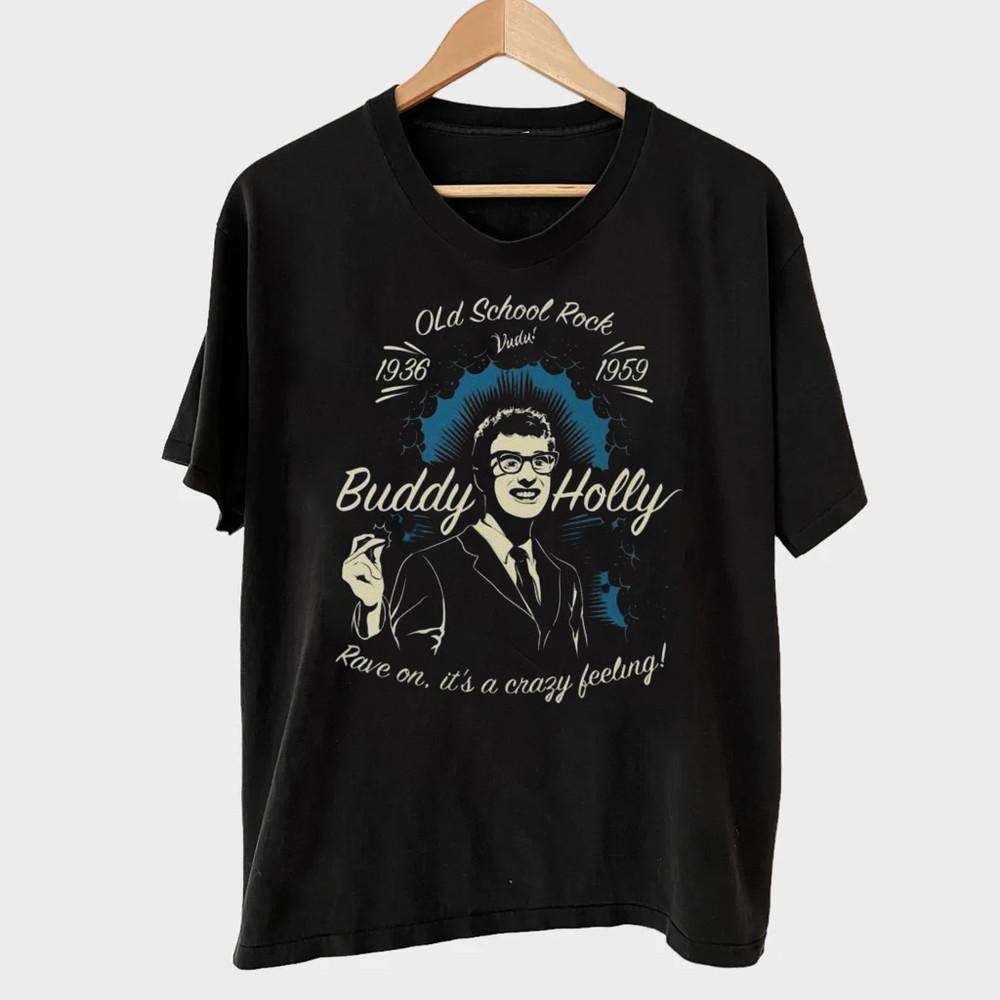 Buddy Holly Old School Rock  Full Size S-5XL Unisex T-Shirt XXXXL