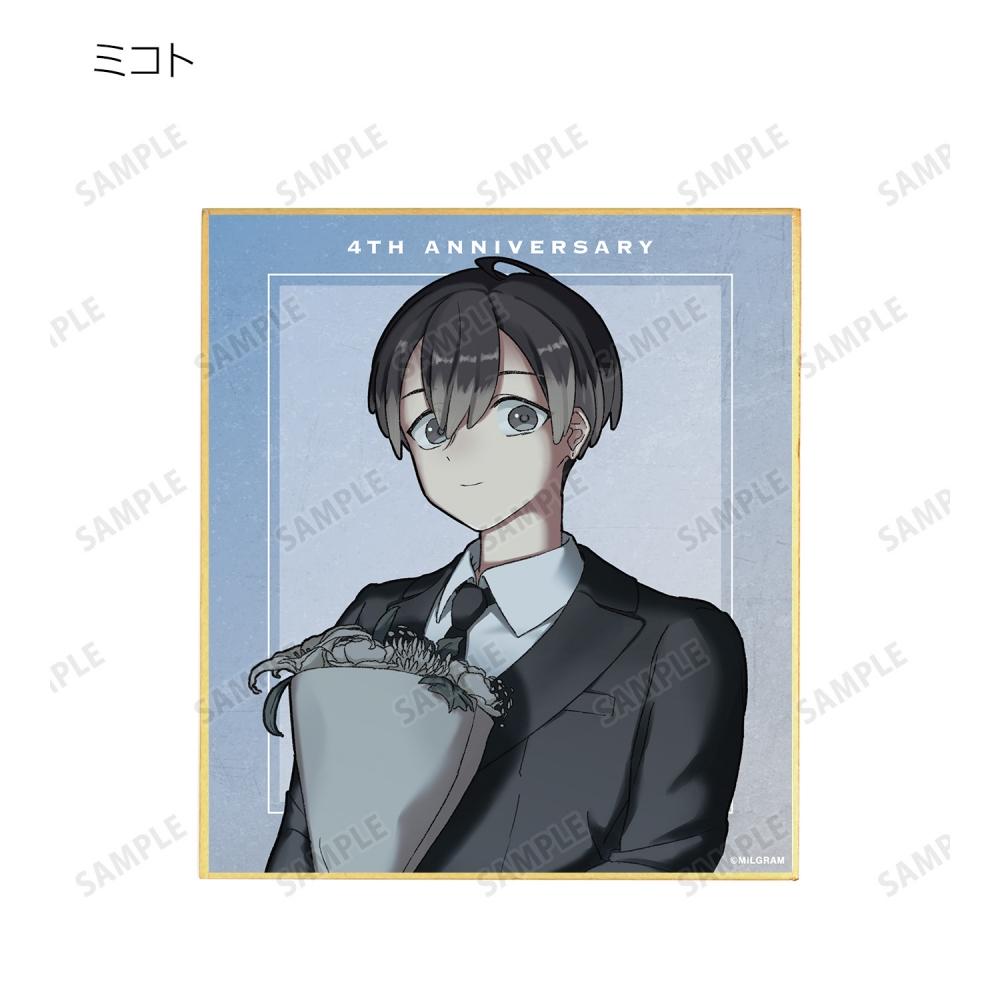Null Milgram Newly Drawn 4th Anniversary Ver. Trading  Mini Shikishi 1box 11p